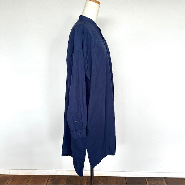 ARMEN　アーメン　40s POPLIN BANDED COLLAR LONG SHIRTS（シャツ）INAM2554PD
