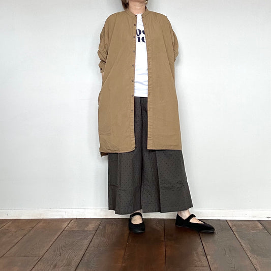 ARMEN　アーメン　40s POPLIN BANDED COLLAR LONG SHIRTS（シャツ）INAM2554PD