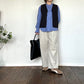 doux bleu　コーデュロイ タックパンツ　2555-048