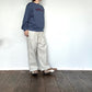 doux bleu　コーデュロイ タックパンツ　2555-048