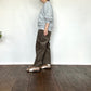 doux bleu　コーデュロイ タックパンツ　2555-048