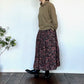 SOILソイル　 60s CAMBRIC FLOWER PRINT GATHERED SKIRT　NSL25595