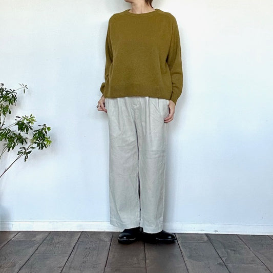 YARRAヤラ　ラクーンブレンドニットプルオーバー　1552-278