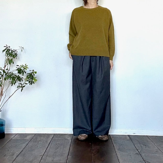 YARRAヤラ　ラクーンブレンドニットプルオーバー　1552-278