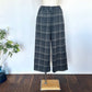 maomadeマオメイド　コットンチェックワイドパンツ　　541319