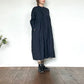 maison de soil メゾンドソイル　HANDWOVEN HEAVY COTTON PLAIN MINI PINTUCK BANDED COLLAR SHIRT DRESS　INMDS25724　