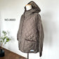 ARMEN  PLAIN POLYESTERxPLAIN POLYESTER HEAT QUILT OVERSIZED HOODED JACKET WITH RIBBED CUFF（ジャケット）NAM2561PP