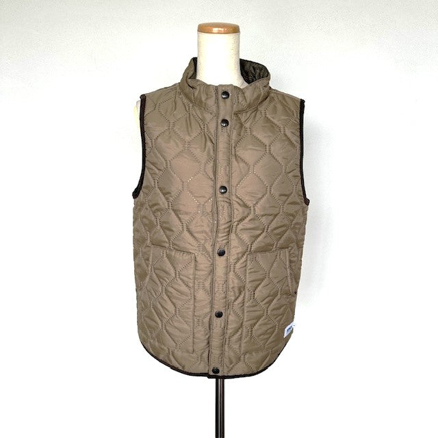 ARMEN アーメン　POLY×POLY HEAT QUILT STAND COLLAR VEST　　NAM9984PP