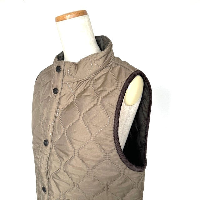 ARMEN アーメン　POLY×POLY HEAT QUILT STAND COLLAR VEST　　NAM9984PP