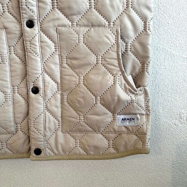 ARMEN アーメン　POLY×POLY HEAT QUILT STAND COLLAR VEST　　NAM9984PP