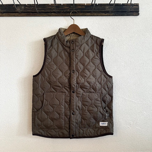 ARMEN アーメン　POLY×POLY HEAT QUILT STAND COLLAR VEST　　NAM9984PP