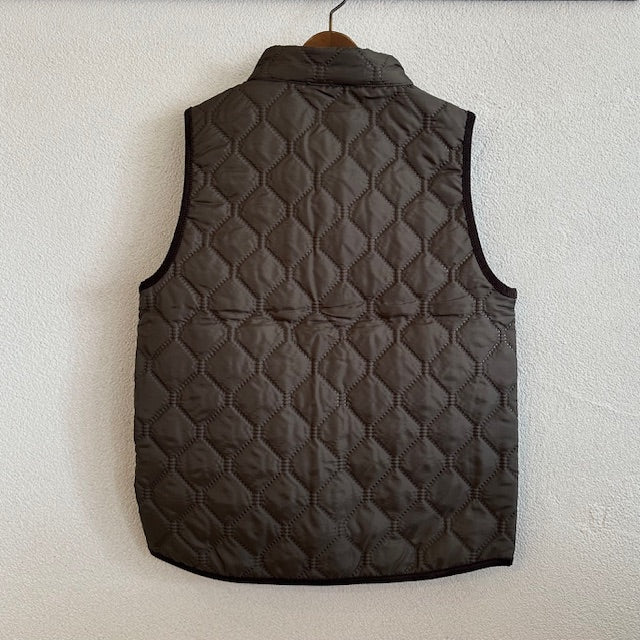 ARMEN アーメン　POLY×POLY HEAT QUILT STAND COLLAR VEST　　NAM9984PP