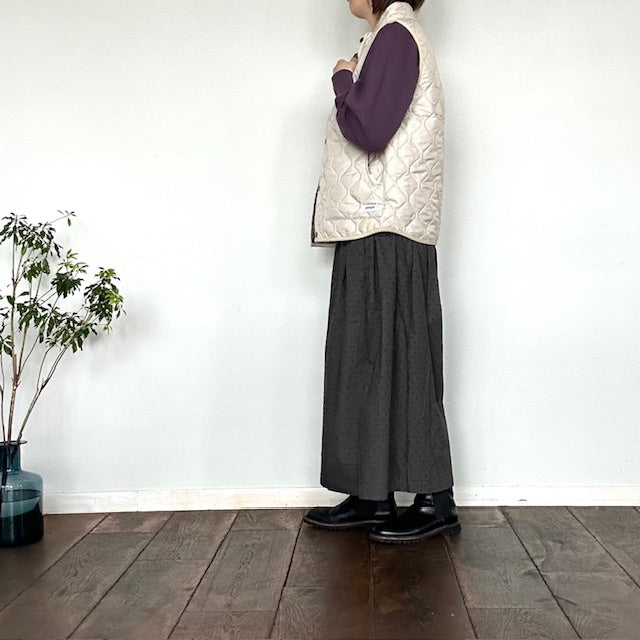 ARMEN アーメン　POLY×POLY HEAT QUILT STAND COLLAR VEST　　NAM9984PP