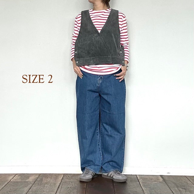 ESTROISLOSE　エストゥロワルーズ　ピュアデニムバギーパンツ　EB24410-B