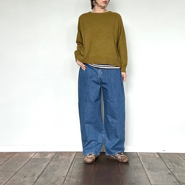 ESTROISLOSE　エストゥロワルーズ　ピュアデニムバギーパンツ　EB24410-B