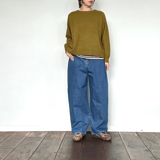 ESTROISLOSE　エストゥロワルーズ　ピュアデニムバギーパンツ　EB24410-B