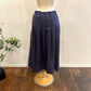 ina　ウエスト紐付きウールタックスカート（無地）　244124