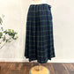 ina　ウエスト紐付きウールタックスカート（チェック柄）　244125