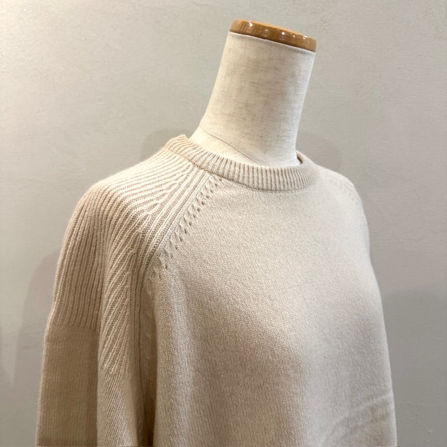 doux bleu　EXファインメリノウール ニットプルオーバー　　2542-031