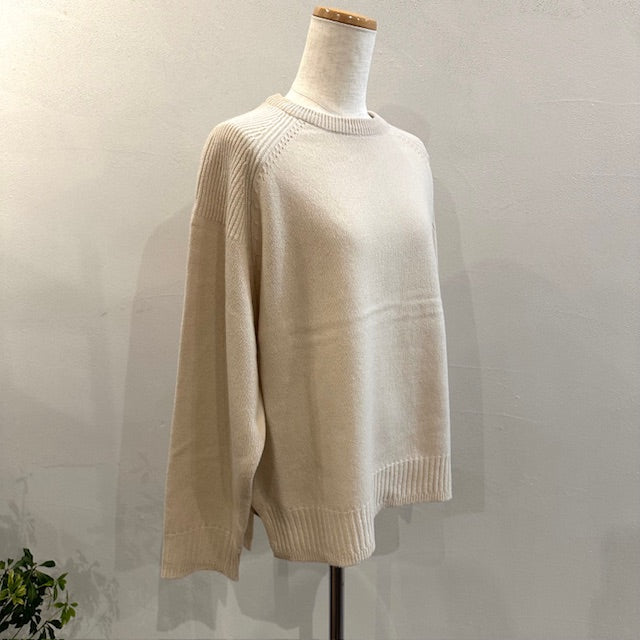 doux bleu　EXファインメリノウール ニットプルオーバー　　2542-031