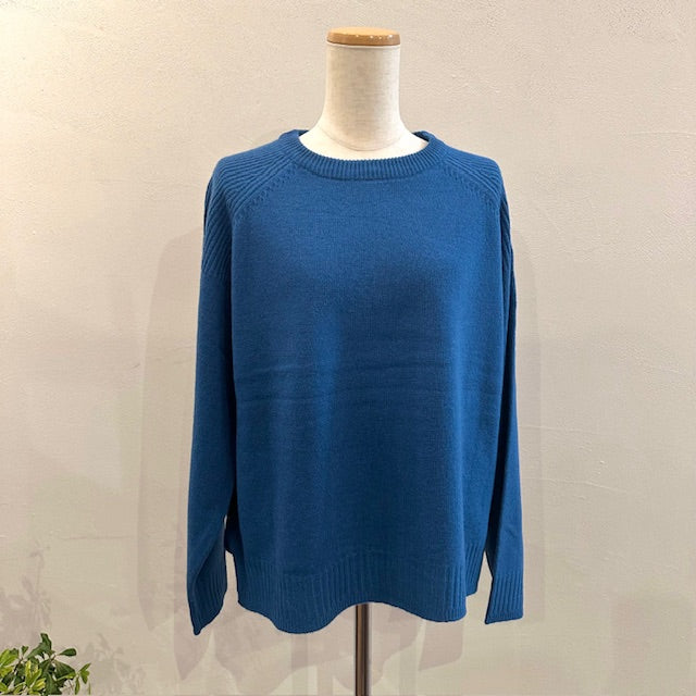 doux bleu　EXファインメリノウール ニットプルオーバー　　2542-031