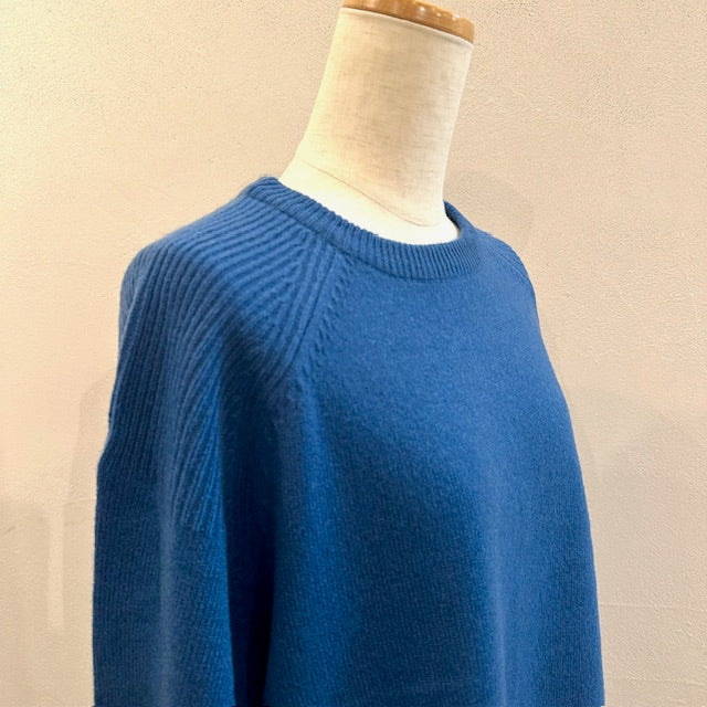 doux bleu　EXファインメリノウール ニットプルオーバー　　2542-031
