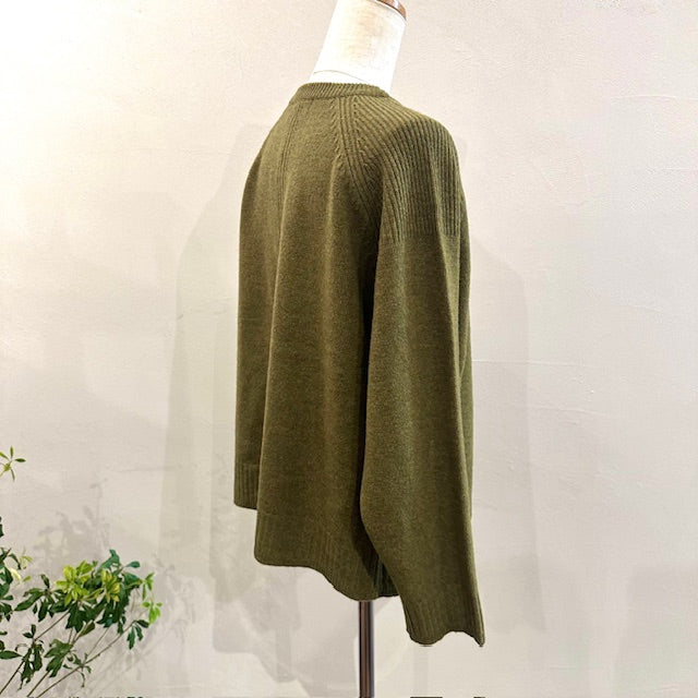 doux bleu　EXファインメリノウール ニットプルオーバー　　2542-031