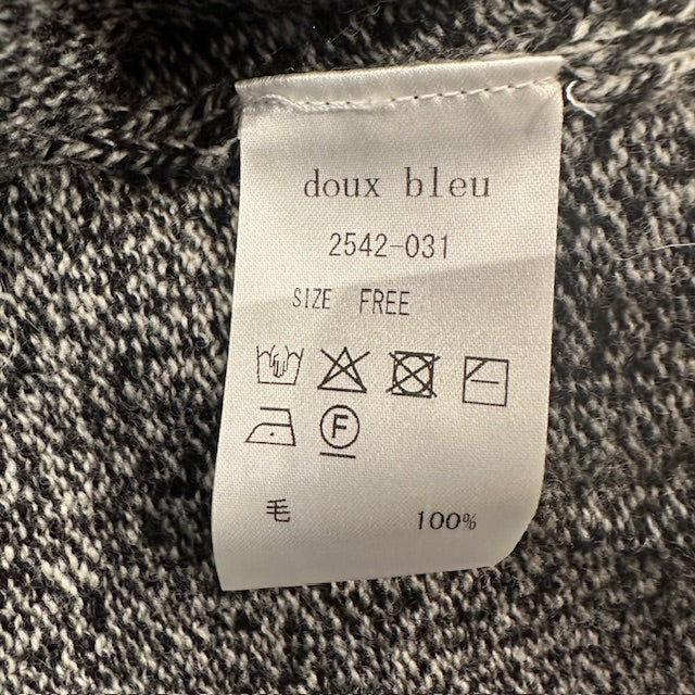 doux bleu　EXファインメリノウール ニットプルオーバー　　2542-031