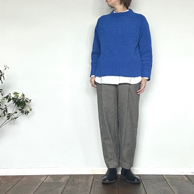 mao made　ざっくりローゲージ クルーネックプルオーバー   551111