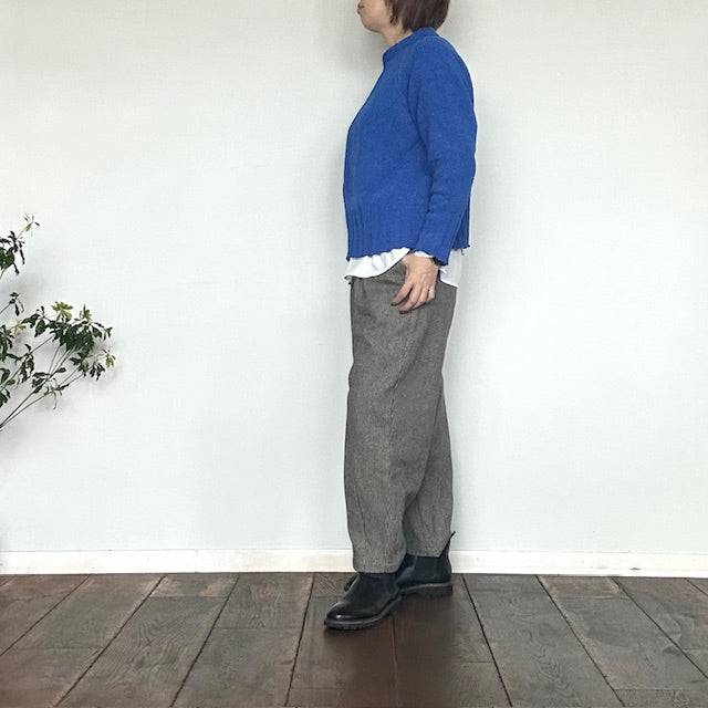 n o f l　コットンツイード3つ杢テーパードパンツ　　644211100