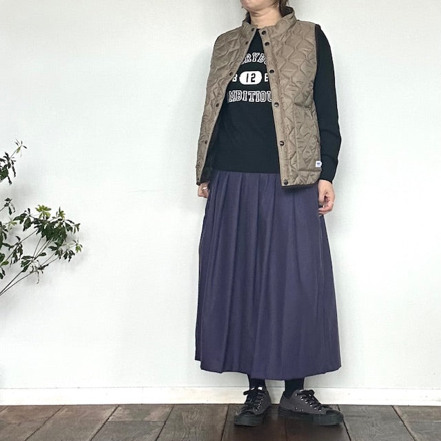 ARMEN アーメン　POLY×POLY HEAT QUILT STAND COLLAR VEST　　NAM9984PP