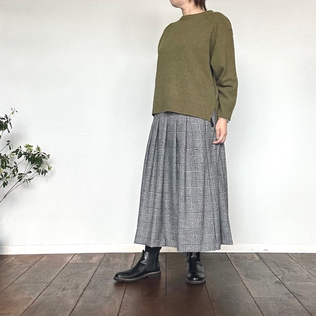 doux bleu　EXファインメリノウール ニットプルオーバー　　2542-031