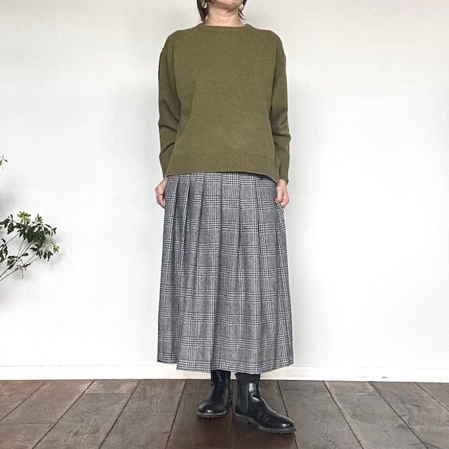 doux bleu　EXファインメリノウール ニットプルオーバー　　2542-031