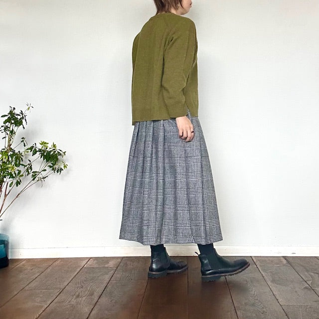 doux bleu　EXファインメリノウール ニットプルオーバー　　2542-031