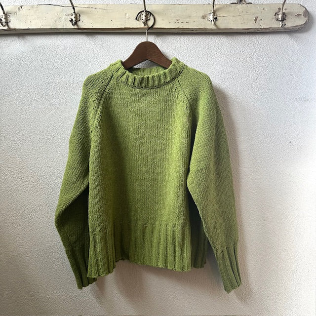 mao made　ざっくりローゲージ クルーネックプルオーバー   551111