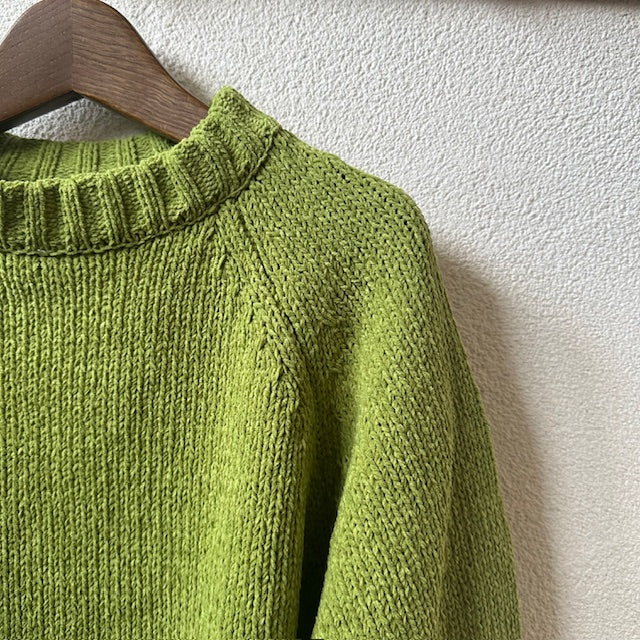 mao made　ざっくりローゲージ クルーネックプルオーバー   551111