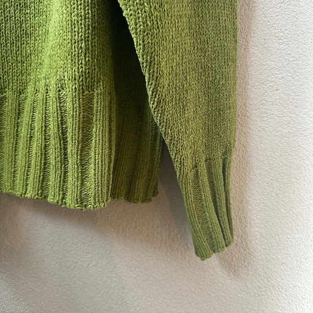 mao made　ざっくりローゲージ クルーネックプルオーバー   551111