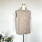 mao made　ヤクフィール　ハイネック前開きAラインベスト　　　551117
