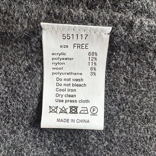 mao made　ヤクフィール　ハイネック前開きAラインベスト　　　551117