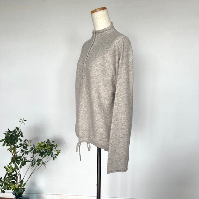 mao made　ヤクフィール　モックネックヘンリープルオーバー　　551121