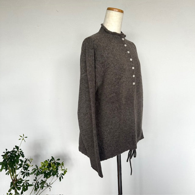 mao made　ヤクフィール　モックネックヘンリープルオーバー　　551121