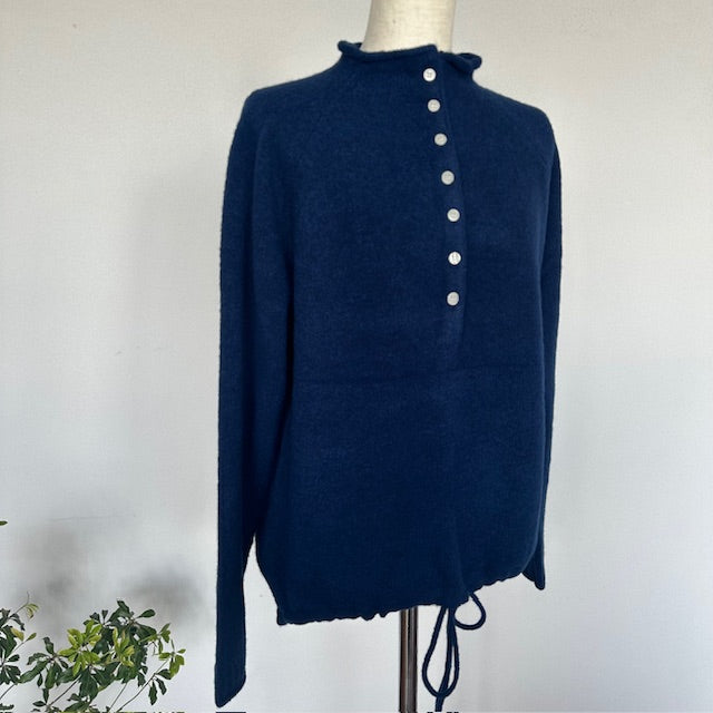 mao made　ヤクフィール　モックネックヘンリープルオーバー　　551121