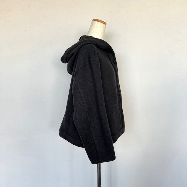 doux bleu　ウール フーテッドジャケット　2547-035