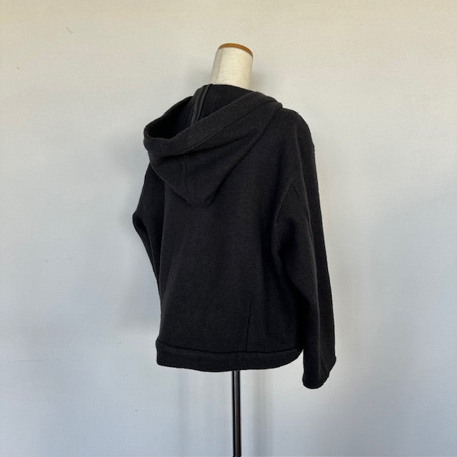 doux bleu　ウール フーテッドジャケット　2547-035