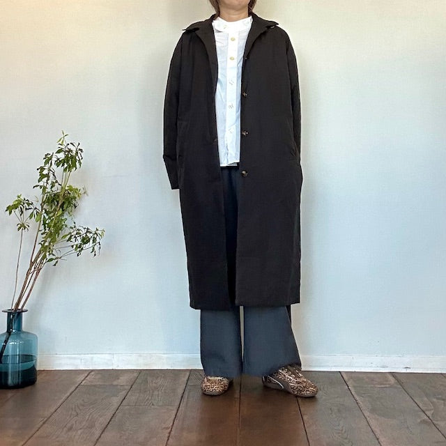 mao made　ロング丈ステンカラーコート　　551305