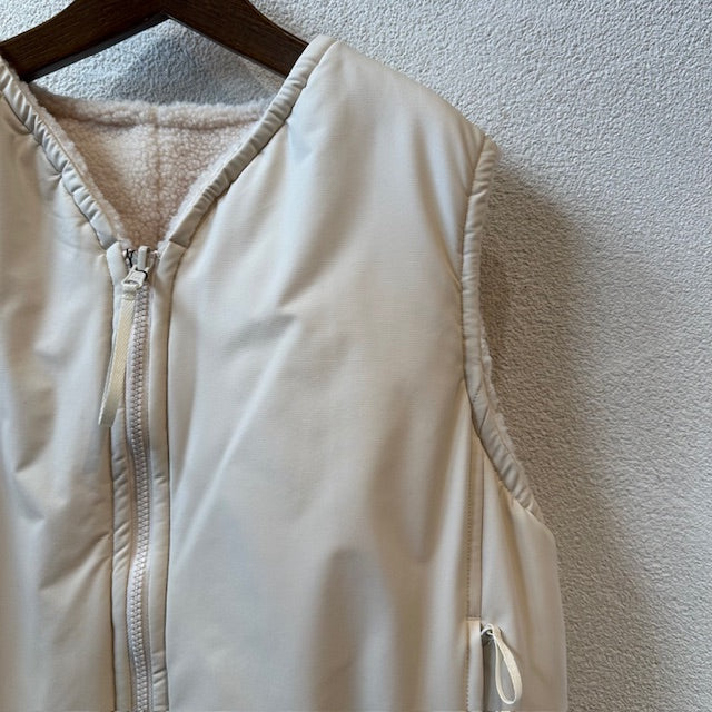 lellilレリル　ボアリバーシブル２WAYベスト　　12552814