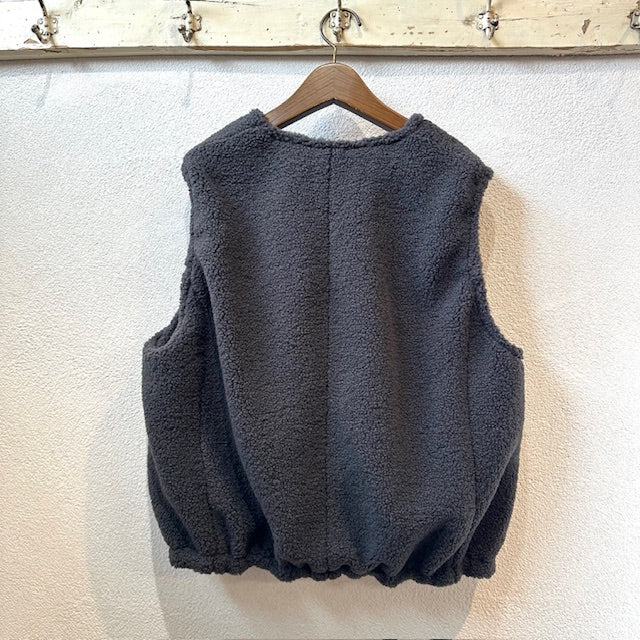 lellilレリル　ボアリバーシブル２WAYベスト　　12552814