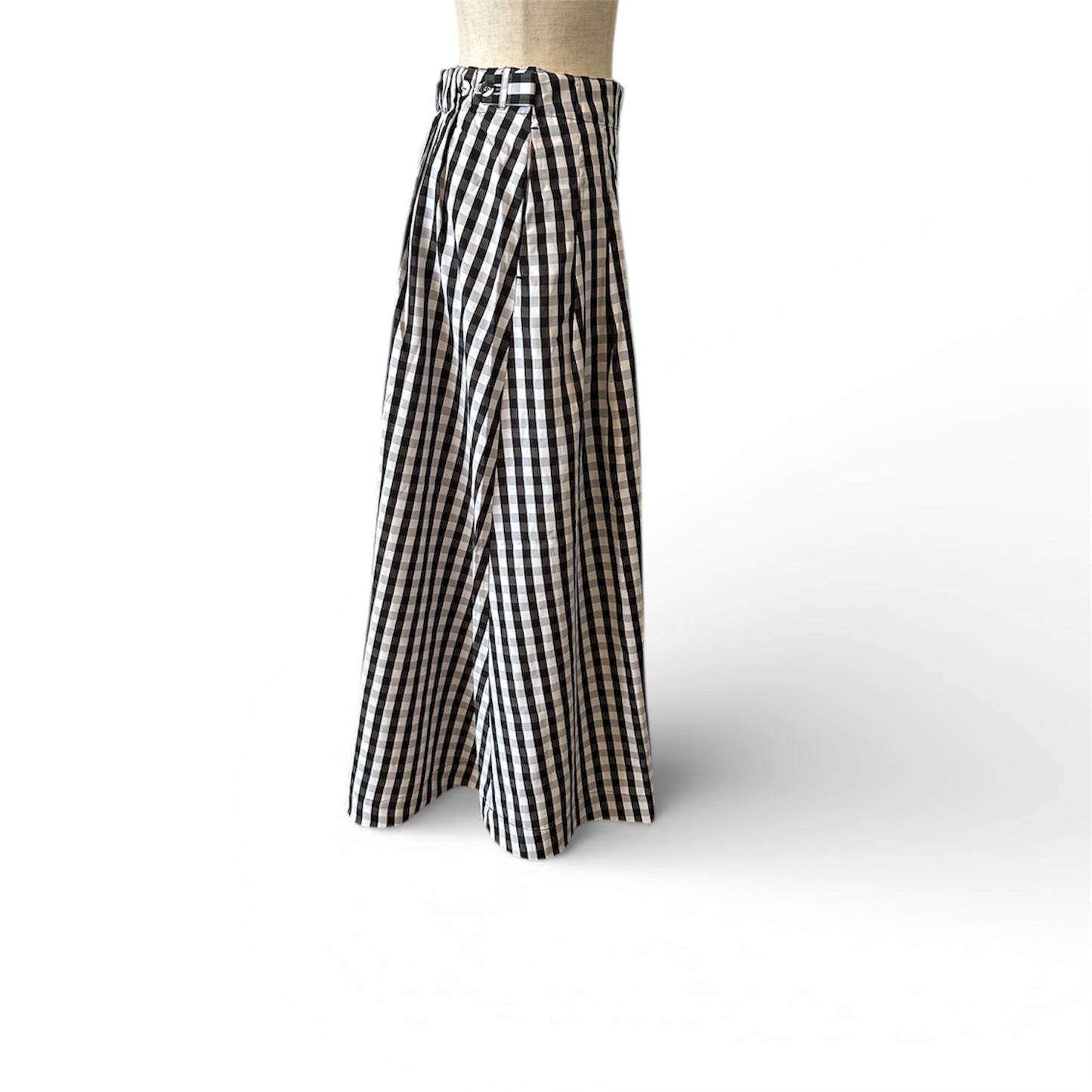 PONT DE CHALONS　先染めタックギャザーマキシスカート　　22610717