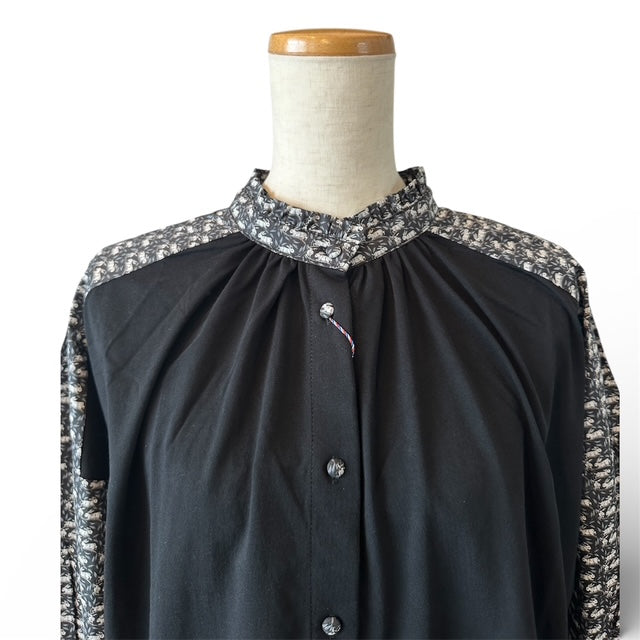 PONT DE CHALONS　２WAYフリルブラウス   sosottoコラボ　　22612711