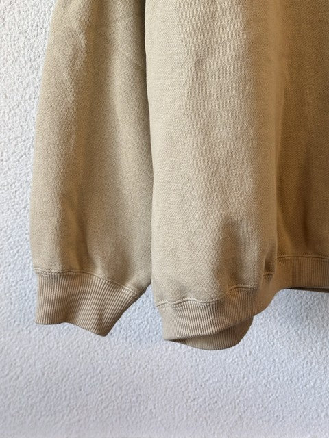 裏起毛切替スウェット ベージュ